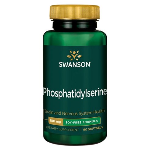 Swanson 포스파티딜세린 소이-프리 100mg 소프트젤, 90정, 1개