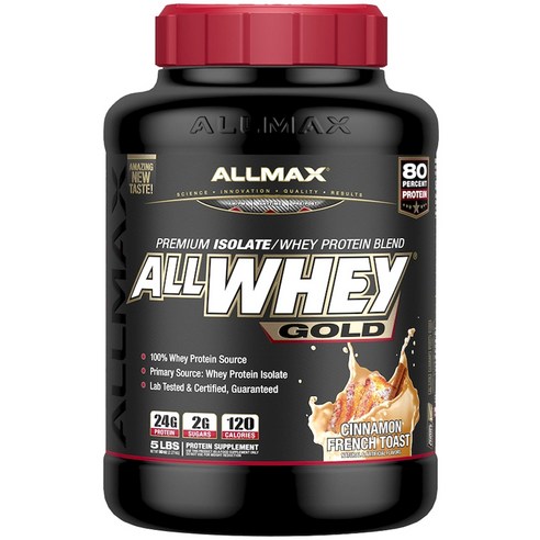 Allmax 올 웨이 골드 프리미엄 아이솔레이트 프로틴 블렌드, 1개, 2.27kg
