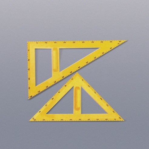 삼각자(교수용)-A형(플라스틱제) /교구8001, 1개