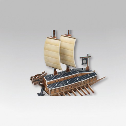 3D퍼즐(우드락)-거북선(43pcs) /교구8821