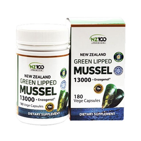 뉴질랜드 초록 홍합 초록입 GREENLIPPEDMUSSEL 13000mg 식물성 300캡슐 (4박스) 푸른 그린 초록잎 머슬, 단품