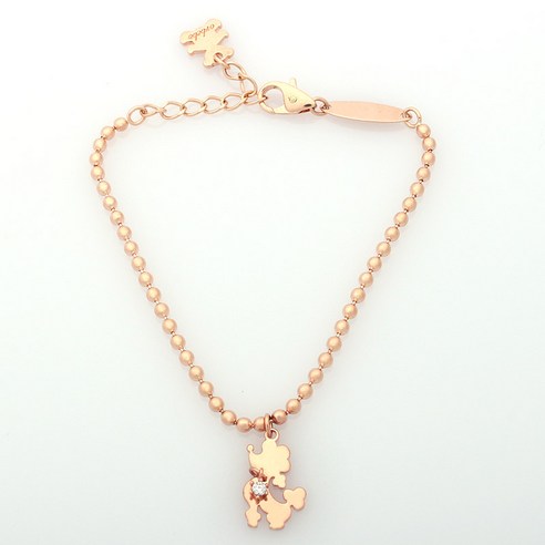 18K GOLD [미아방지팔찌]베비푸들큐팔찌_BB481, 단품