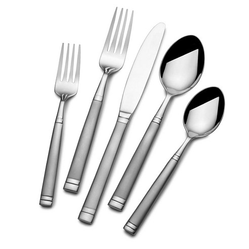 타올 리빙 양식커트러리 5종 세트 4개입, Forged Stephanie Forst, Dinner Fork + Salad Fork + Dinner Knife + Dinner Spoon + Teaspoon
