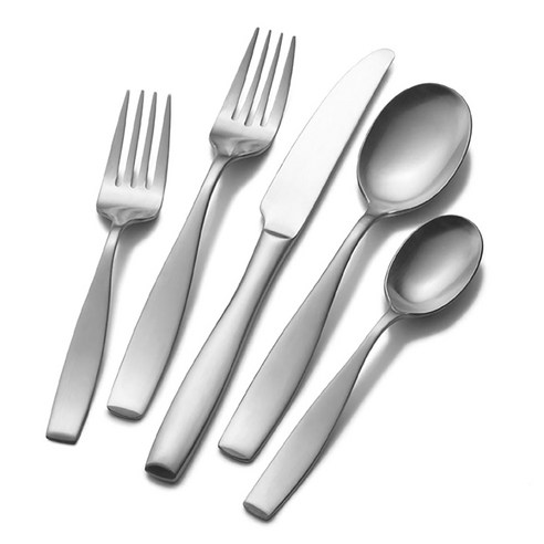인터네셔널 양식커트러리 5종 세트 4개입, Riverside, Dinner Fork + Salad Fork + Dinner Knife + Dinner Spoon + Teaspoon