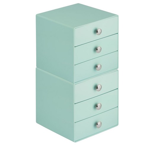 iDESIGN 오리지널 3 드로어 서랍장, 1개, Mint Green