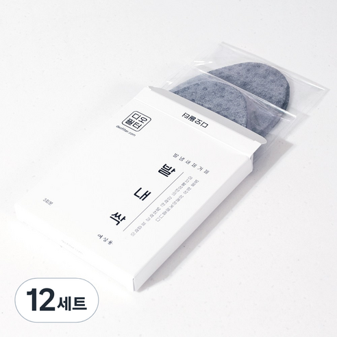 디오필터 발내싹 강력 발냄새 제거 패드, 남성용, 12세트, 5g