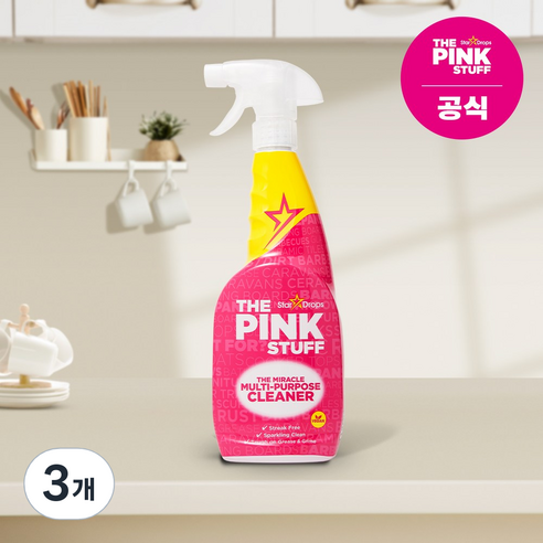 [핑크스터프] 멀티(스프레이)클리너 750ml, 3개