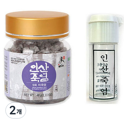 9회 인산 자죽염 고체, 60g, 2개