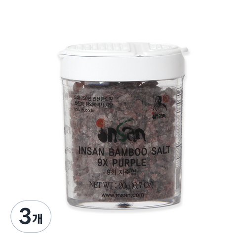 인산죽염 인산 자죽염, 20g, 1개, 3개