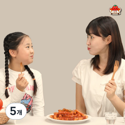 [혜윰 또떡EZ(이지)] 입짧은 아이도 한그릇뚝딱! 3분완성 안매운 건강한 라이코펜 토마토 떡볶이 매운맛 제로! ( 2인분 상온), 5개, 220g