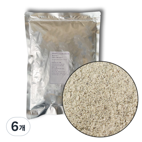 백후추 대용량 화이트페퍼, 6개, 1kg