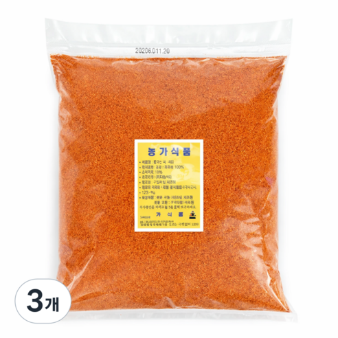 수입 고추씨가루, 3개, 1kg