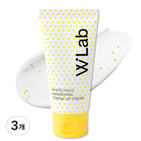 더블유랩 화이트 홀릭 어웨이크닝 토닝 업 크림, 백색, 50g, 3개