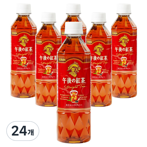 기린 오후의 홍차 스트레이트티, 24개, 500ml