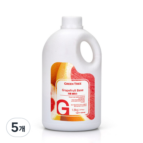 그린트리 자몽 에이드 베이스 1.8kg, 5개
