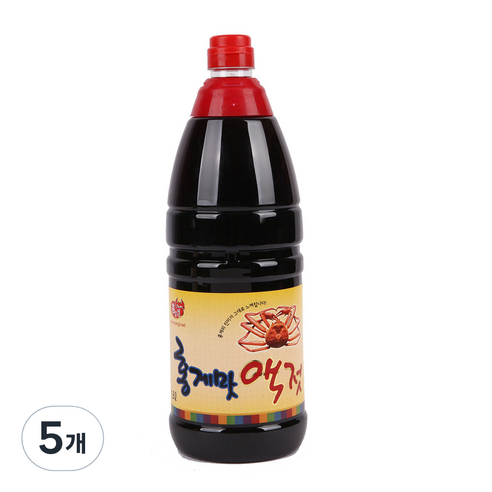 홍일점 홍게맛액젓, 1.8L, 5개