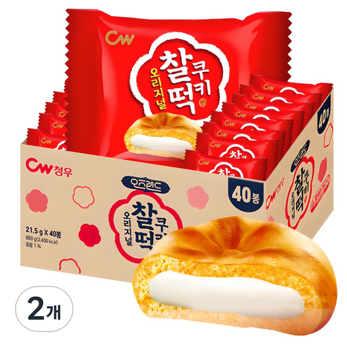 청우 오즈랜드 찰떡쿠키 오리지널, 860g, 2개