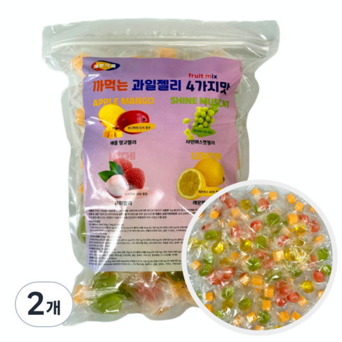 혜성식품 까먹는 혼합 과일 젤리 4가지맛
