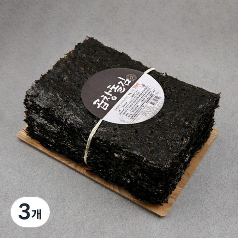 25년 곱창김 특상품 돌김, 200g, 3개