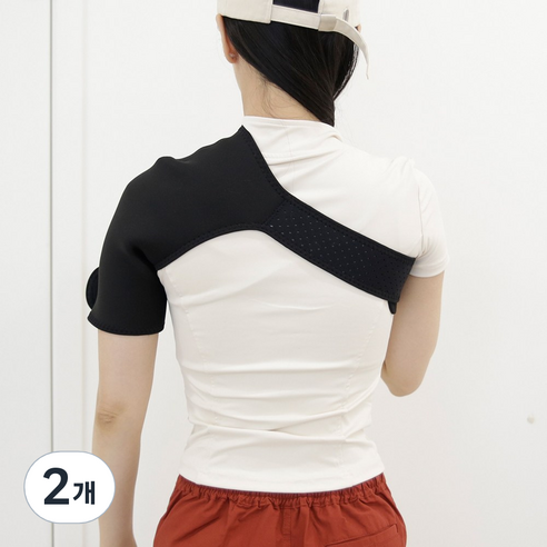 의사책 CB-M654 어깨보호대 1등급 신고 의료기기, 2개, 블랙