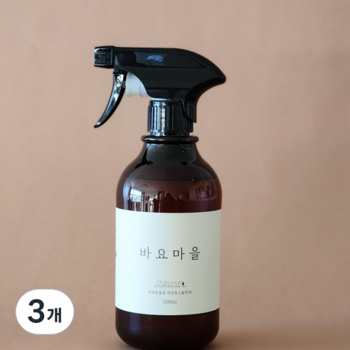 바요마을 강아지 오줌냄새제거 고양이 배변 마킹 요산 효소 세제, 3개, 500ml