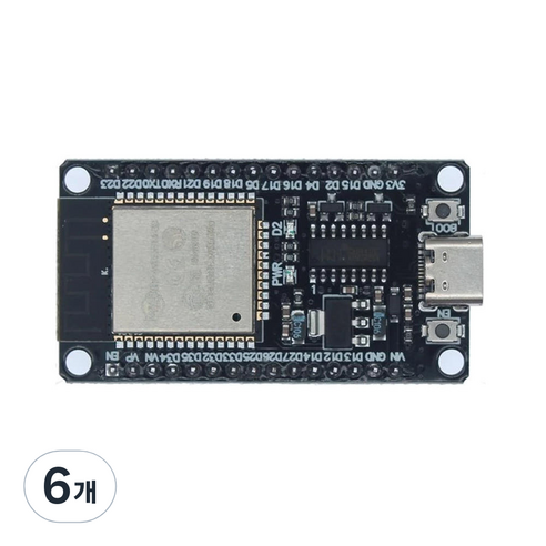 ESP32 DevkitC V1 USBC타입 아두이노 개발 보드 30핀, 6개