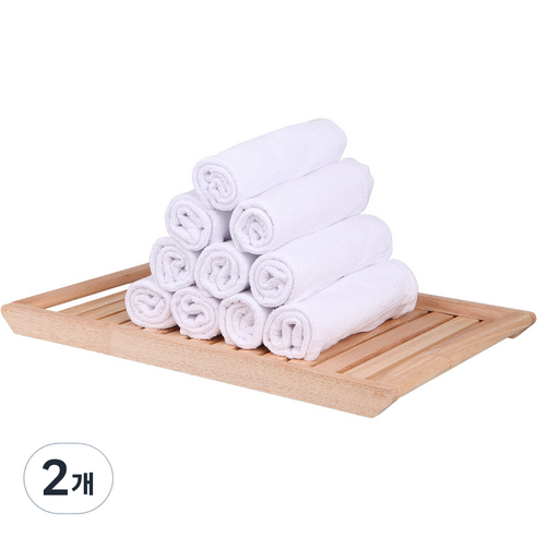 ITALIANO 식당 골프장 당구장 업소용 물수건 30g 01cm 50장가 핸드타월, 2개, 백색