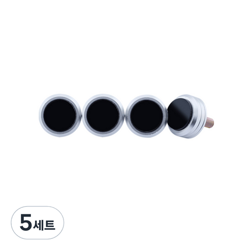 국산 자동차 티탄재질 번호판볼트 세트 차량한대분, 5세트, 블랙