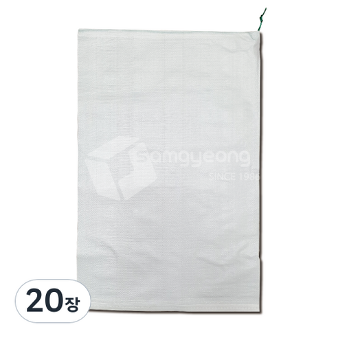 마대자루 쌀포대 자루 A급 40kg, 20장, 화이트