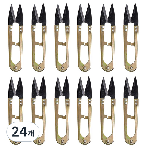 길우작쪽가위 골드쪽가위 기본쪽가위 110mm, 24개, 골드