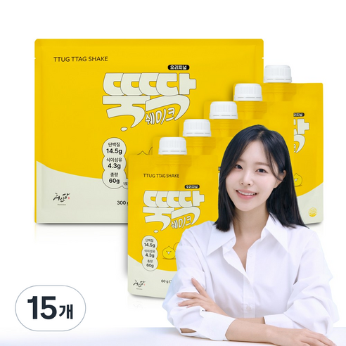 혜인담 뚝딱쉐이크 오리지널, 15개, 60g
