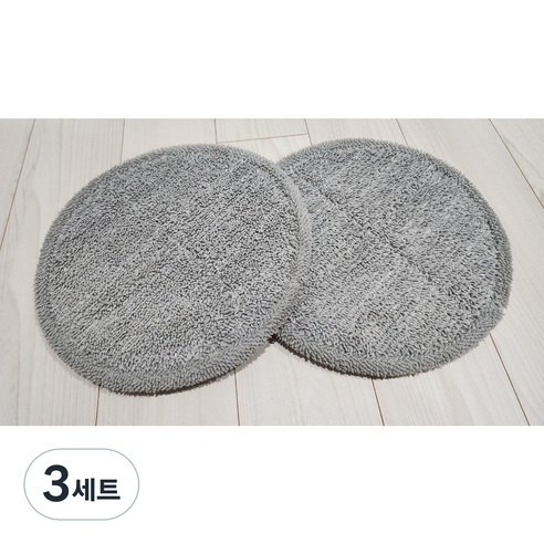 공감상회 물걸레 청소기 원형 교체 패드, 3세트