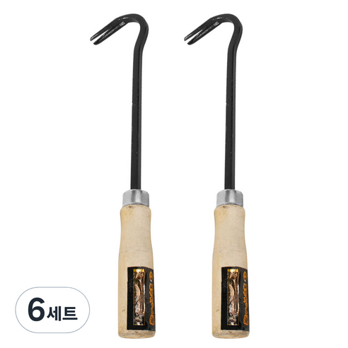 카시안 잔디호미 사각 KA 제초 잡초제거 조선 원예 텃밭 농기구 분갈이 원예용품, 6세트