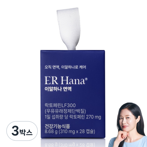 이알하나 면역 LF300 온가족 면역력 영양제, 3박스, 28정