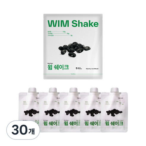 윔다이어트 고단백 윔쉐이크 검은콩, 30개, 30g
