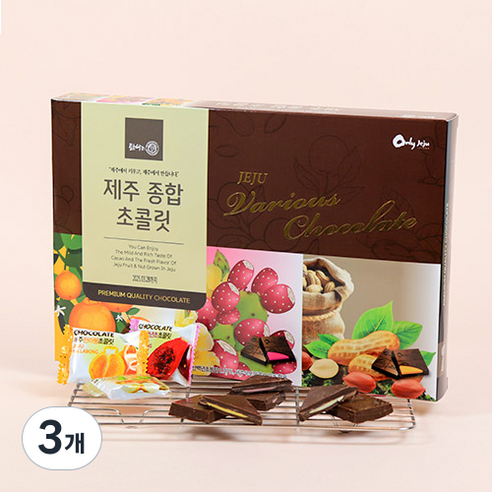 제주 종합 초콜릿 한라봉 백년초 우도땅콩 제주도 초코렛 선물용 선물세트