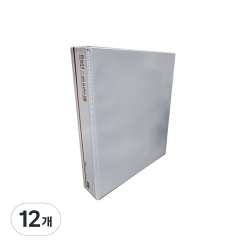 백색투명3공D링바인더(A4/5cm)단위상품, 12개
