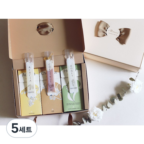 꿀스틱 선물세트 (아카시아 밤꿀 사양벌꿀-스틱 10개입 x 3종), 300g, 5세트
