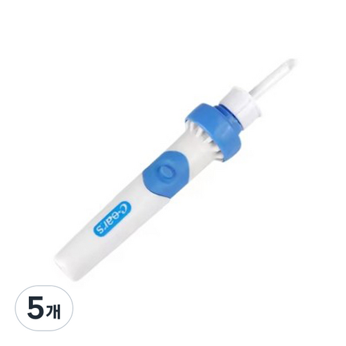 [초특가 할인] 아기 유아 어린이 누구나 쉽게 귀 청소 자동 진동 흡입기 귀이개 귀청소기 귀지제거, 1개입, 5개