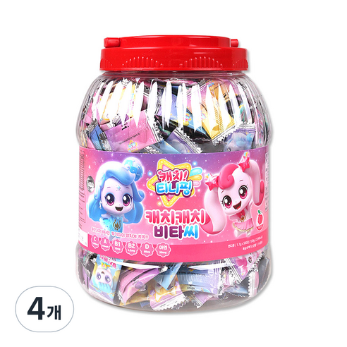 캐치티니핑 비타민 500정 캔디류, 550g, 4개