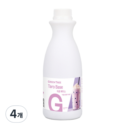 그린트리 타로 밀크티베이스, 4개, 1개입, 1.2kg