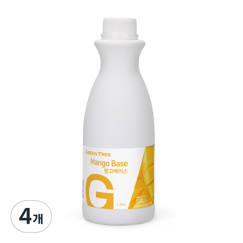 그린트리 망고 에이드 베이스 1.2kg, 4개
