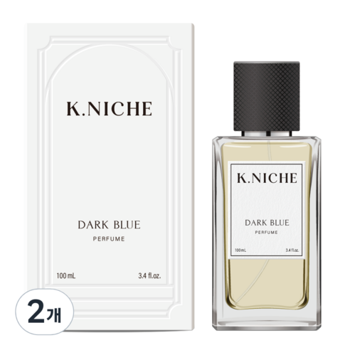 케이니치 다크블루 남자 여자 향수 오드퍼퓸, 2개, 100ml