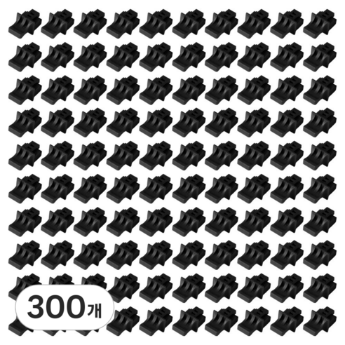 FORT LEE 하이엔드 rj45 먼지마개 FLLAN100BK랜포트 차단, 블랙, 300개
