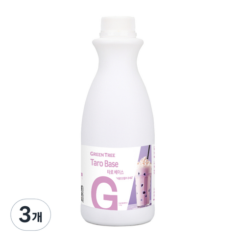 그린트리 타로 밀크티베이스, 3개, 1개입, 1.2kg