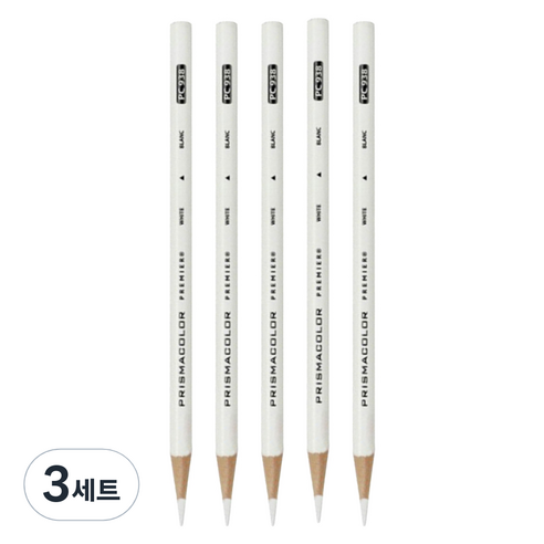 샌포드 프리즈마 색연필 낱색 PC938 WHITE 세트, 3세트, 1색