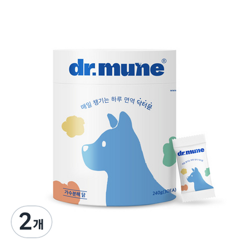[썬더펫] 닥터뮨 오리진 가수분해원료 동충하초 면역영양제, 2개