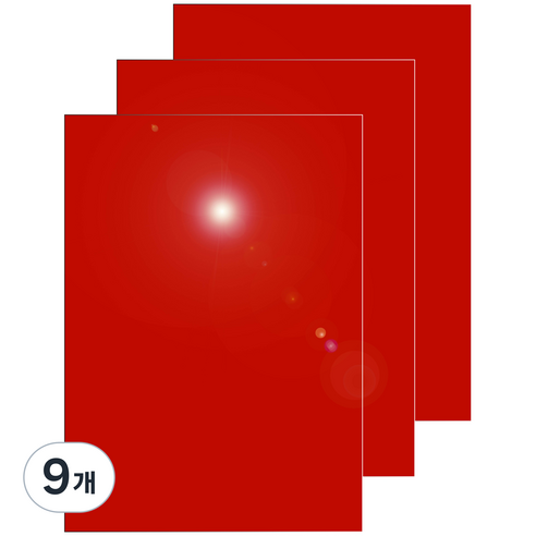 다한진 컬러 아크릴 A3(297mm420mm*5T) 두께5mm 미술용 그리기판 DIY용, 9개, 적색