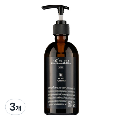 홀츠포맨 남자화장품 에프터 쉐이브 쉐이빙 올인원 스킨 토너 로션 미백 주름개선, 300ml, 3개