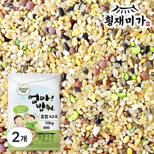 엄마밥줘 42곡 혼합잡곡, 10kg, 2개
